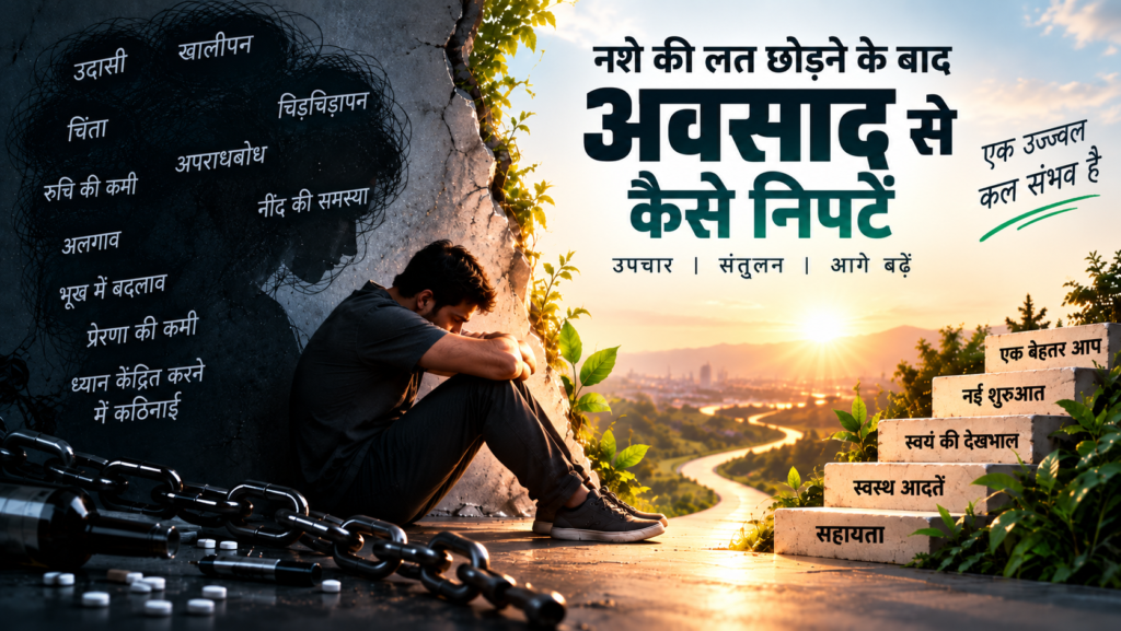 नशा छोड़ने के बाद डिप्रेशन को कैसे संभालें