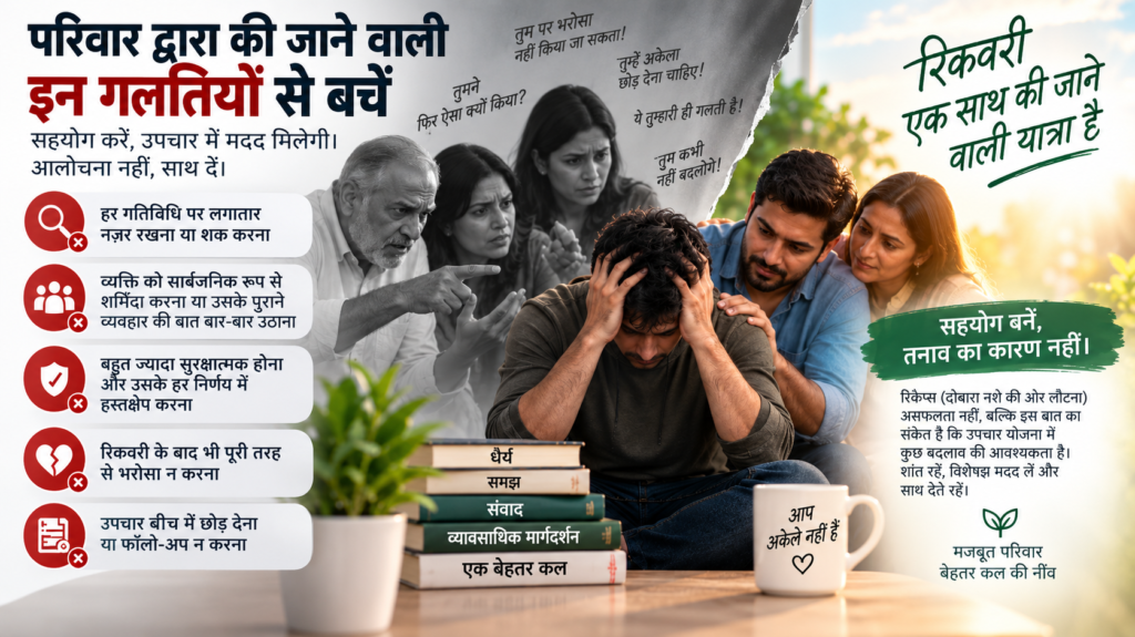 रिकवरी के दौरान परिवार का रोल
